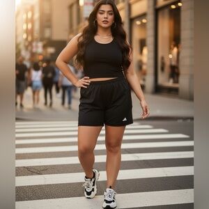 Adidas Women's Black Training Tights Shorts